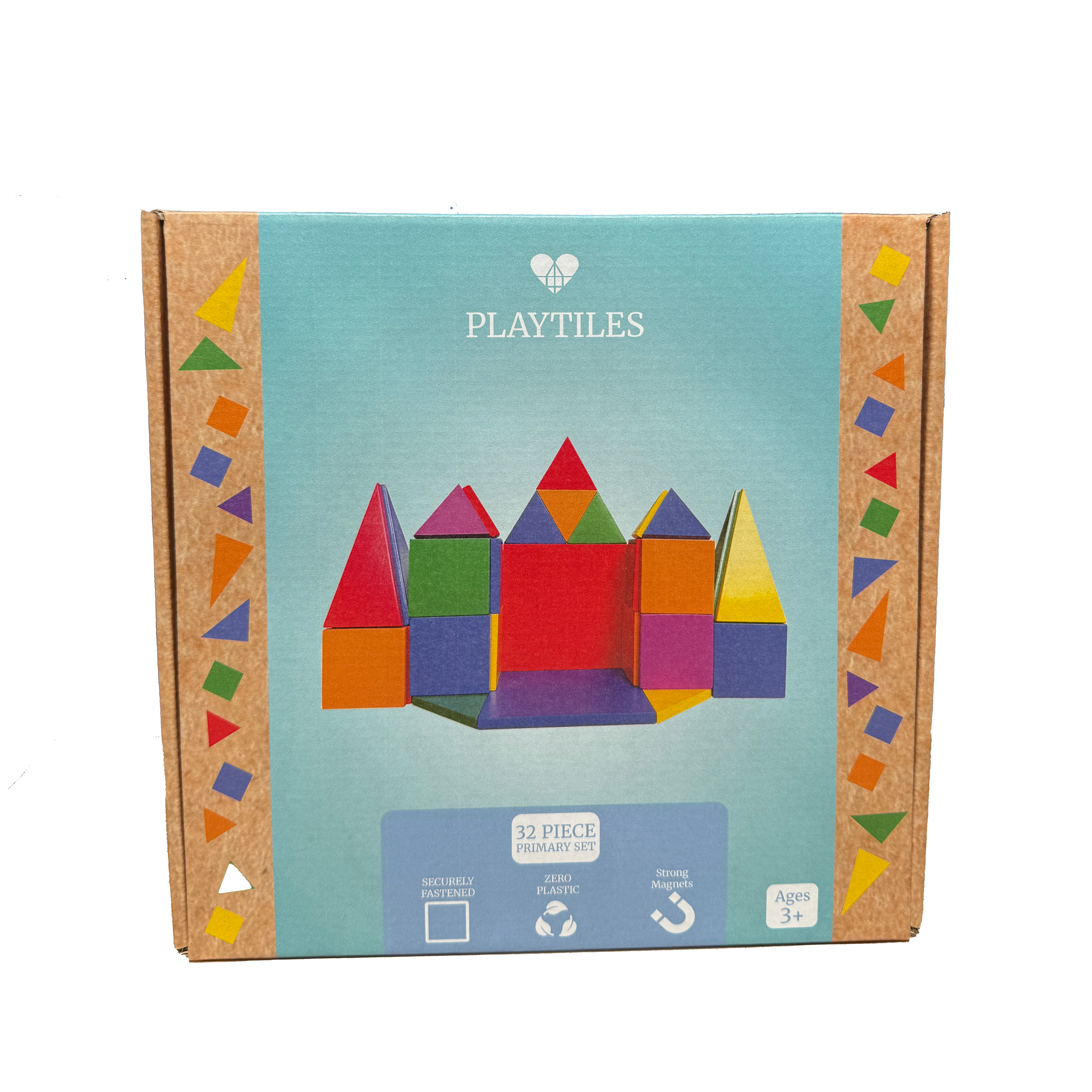 Magnetic Wooden Playtiles Set of 32 Pieces