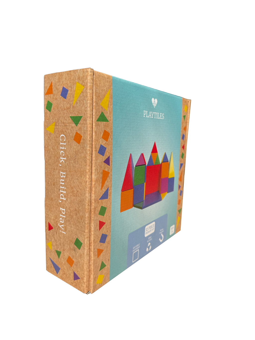 Magnetic Wooden Playtiles Set of 32 Pieces