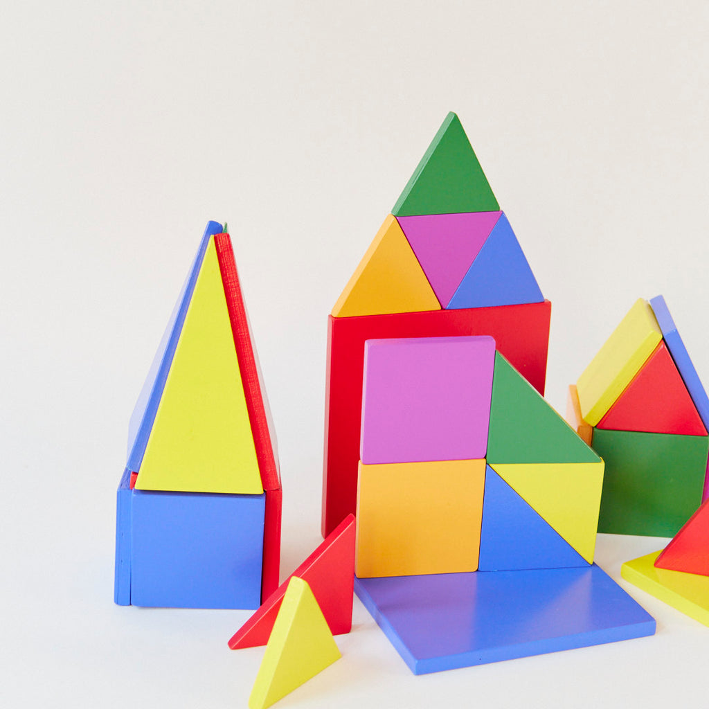 Magnetic Wooden Playtiles Set of 32 Pieces