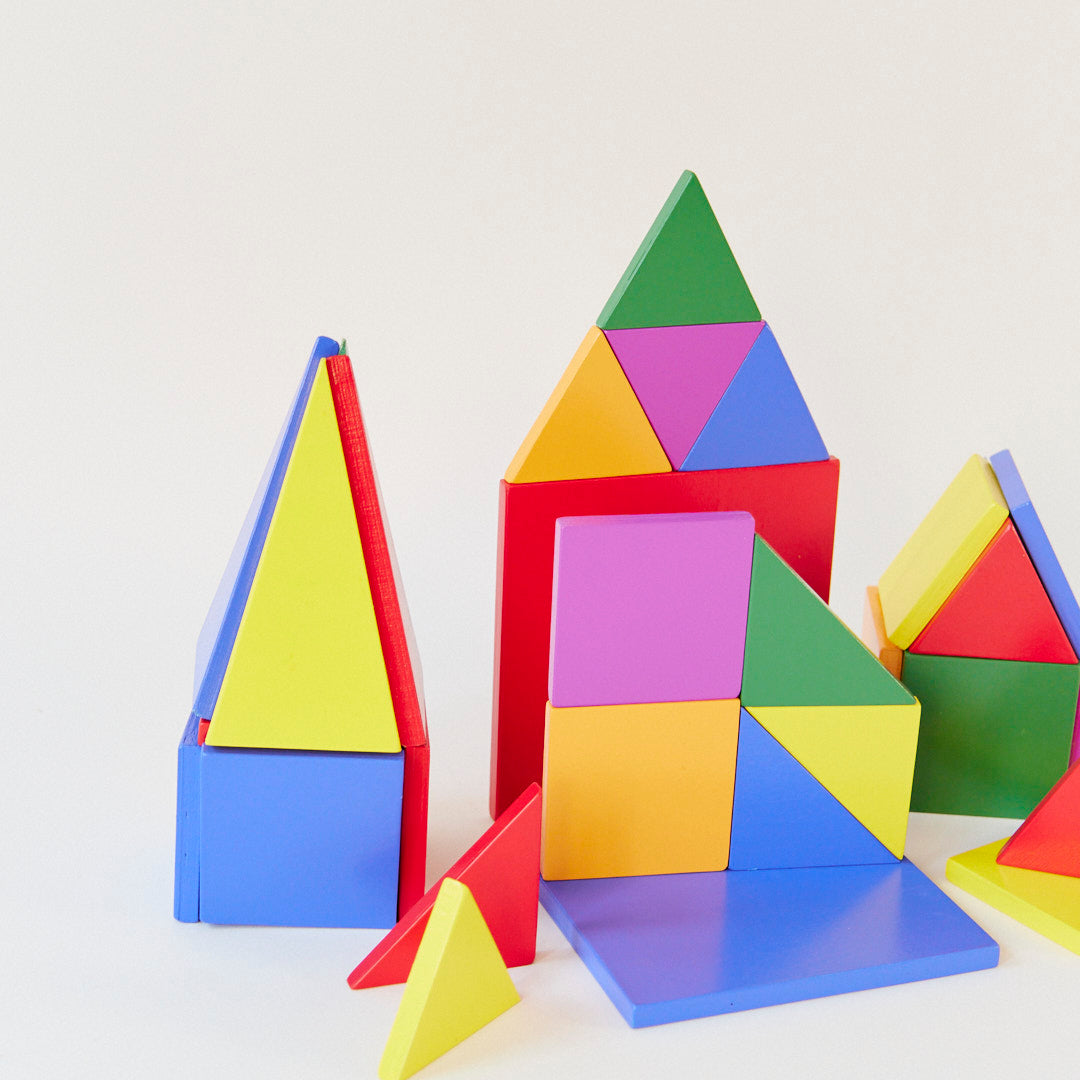 Magnetic Wooden Playtiles Set of 32 Pieces